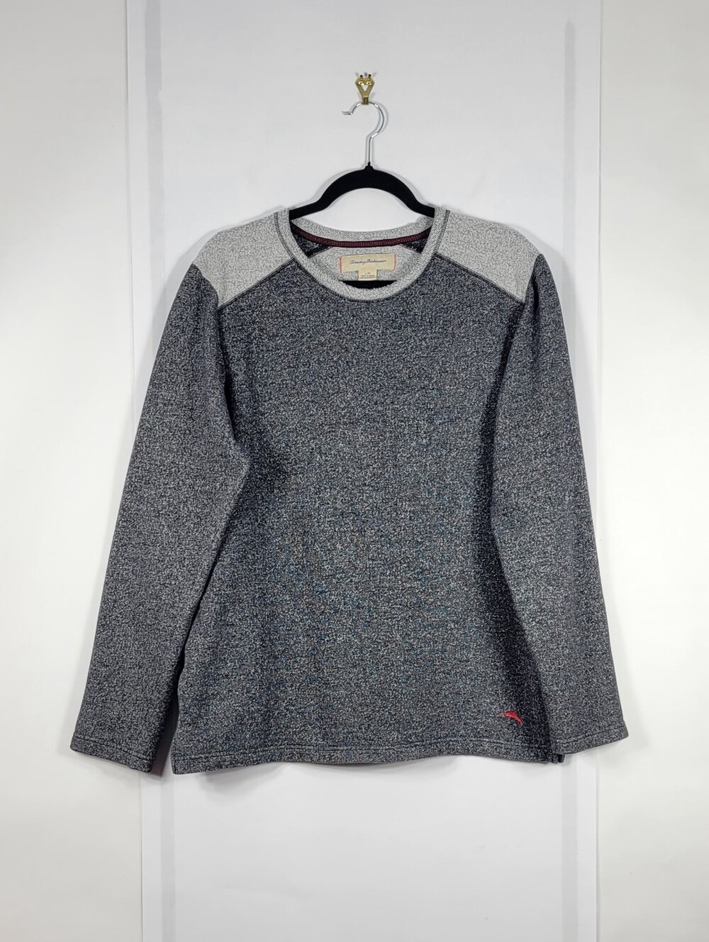 Tommy Bahama Men's Gray Crewneck Sweatshirt with Light Gray Shoulders#861 Size L